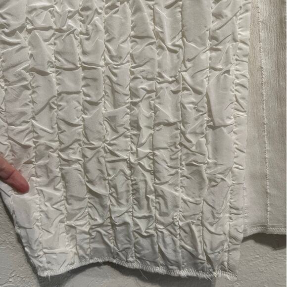 The Row Tamy Cloqué Dress Off-white size XS Midi  2-way Zip Euro Chic Croquette - Picture 8 of 16